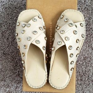 Like New Anthropologie Gems Croc Slide